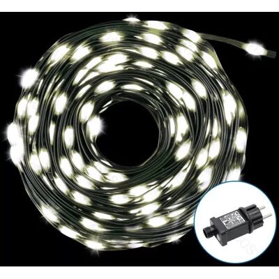 Aigostar Sznur 20mb 200led zimnych lampek Ip44 taśma świetlna z zasilaczem Aigostar Sznur 20mb 200led zimnych lampek Ip44 taśma świetlna z zasilaczem