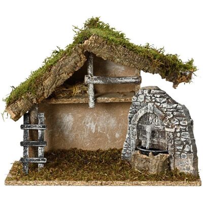 ABC Szopka bożonarodzeniowa pusta bez figur 32 cm ABC Szopka bożonarodzeniowa pusta bez figur 32 cm