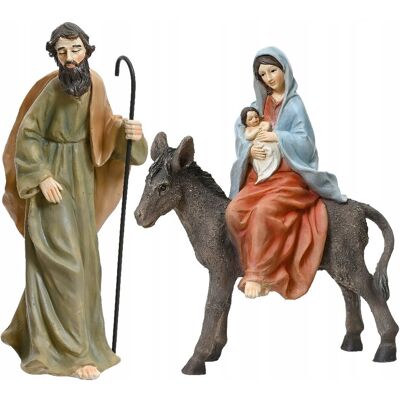 GardenPlus+ Szopka Bożonarodzeniowa Święta Rodzina 2 Figurki Z Żywicy 18,5 Cm GardenPlus+ Szopka Bożonarodzeniowa Święta Rodzina 2 Figurki Z Żywicy 18,5 Cm