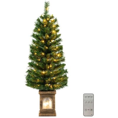COSTWAY Sztuczna Choinka 100 Lampek Led 120 Cm COSTWAY Sztuczna Choinka 100 Lampek Led 120 Cm