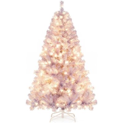 COSTWAY Sztuczna Choinka Z Lampkami Led 180 Cm COSTWAY Sztuczna Choinka Z Lampkami Led 180 Cm
