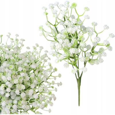 Inny producent SZTUCZNA GAŁĄZKA GISPÓWKA BIAŁA SZTUCZNE KWIATY STROIK BUKIET WAZON 28cm Inny producent SZTUCZNA GAŁĄZKA GISPÓWKA BIAŁA SZTUCZNE KWIATY STROIK BUKIET WAZON 28cm