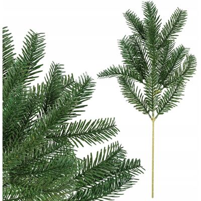 Inny producent SZTUCZNA GAŁĄZKA ŚWIERK DUŻA DEKORACJA SZTUCZNE KWIATY STROIK WAZON 49cm Inny producent SZTUCZNA GAŁĄZKA ŚWIERK DUŻA DEKORACJA SZTUCZNE KWIATY STROIK WAZON 49cm