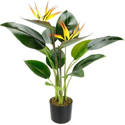 Inny producent Sztuczna roślina strelicja 62 cm w doniczce kwiaty egzotyczne dekoracja dom biuro Inny producent Sztuczna roślina strelicja 62 cm w doniczce kwiaty egzotyczne dekoracja dom biuro