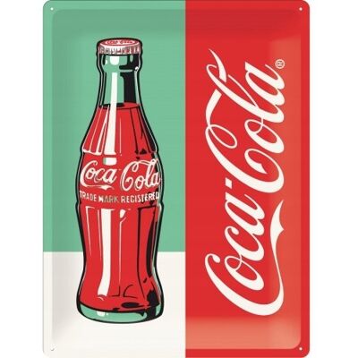 Nostalgic-Art - Pop Art Butelka Coca-Cola - 30x40cm - Cola Butelka - Znak Dekoracyjny Nostalgic-Art - Pop Art Butelka Coca-Cola - 30x40cm - Cola Butelka - Znak Dekoracyjny