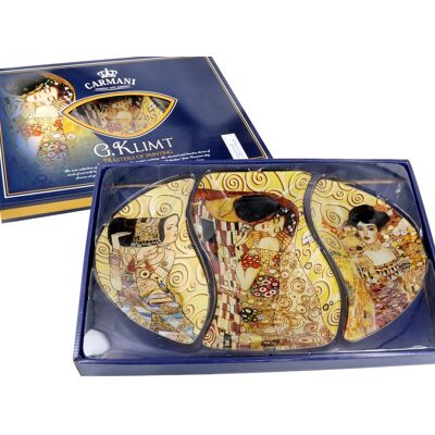 Carmani Talerz Dekoracyjny - G. Klimt, 3 Części Carmani Talerz Dekoracyjny - G. Klimt, 3 Części