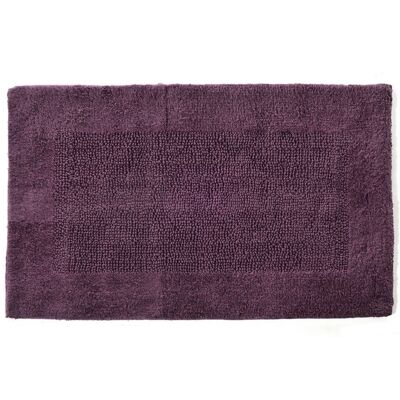 Tappeto bagno Fazzini di puro cotone reversibile 70x140 cm color melanzana Tappeto bagno Fazzini di puro cotone reversibile 70x140 cm color melanzana