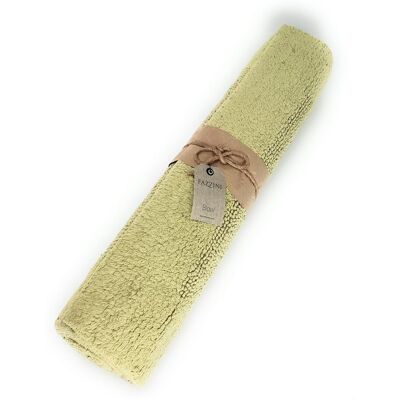 Tappeto bagno Fazzini di puro cotone reversibile 70x140 cm verde avocado Tappeto bagno Fazzini di puro cotone reversibile 70x140 cm verde avocado