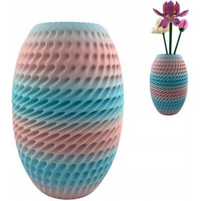 Rio TWISTED CANDY – wazon 3D Forge w kolorze wata cukrowa kompatybilny z LEGO® Botanicals Rio TWISTED CANDY – wazon 3D Forge w kolorze wata cukrowa kompatybilny z LEGO® Botanicals