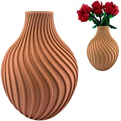 Rio VELA – beżowy wazon 3D Forge kompatybilny z LEGO® Botanicals Rio VELA – beżowy wazon 3D Forge kompatybilny z LEGO® Botanicals