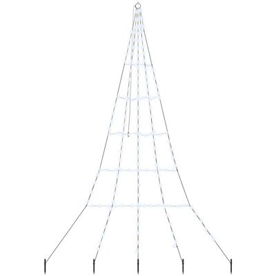 Vidaxl Choinka Świąteczna Led Chłodna Biel 306 Cm Metal Vidaxl Choinka Świąteczna Led Chłodna Biel 306 Cm Metal