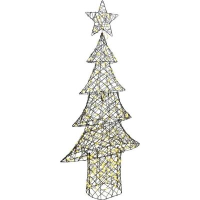 vidaXL Choinka z 240 diodami LED Ciepła biel 180 cm rattan vidaXL Choinka z 240 diodami LED Ciepła biel 180 cm rattan