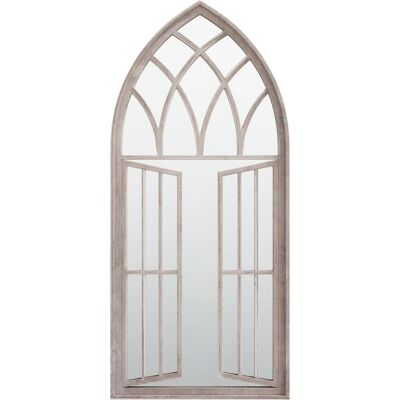 Lustro ogrodowe Sand 100x45cm vidaXL Żelazo - Dekoracja ogrodu Lustro ogrodowe Sand 100x45cm vidaXL Żelazo - Dekoracja ogrodu
