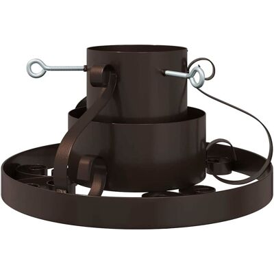 vidaXL Stojak na Choinkę Mosiężny antyk 40 x 40 x 20.5 cm Stal vidaXL Stojak na Choinkę Mosiężny antyk 40 x 40 x 20.5 cm Stal