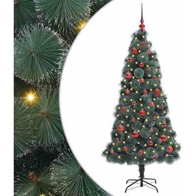 Vidaxl Sztuczna Choinka Led Z Zestawem Bombek Zielony 150 Cm Pet Vidaxl Sztuczna Choinka Led Z Zestawem Bombek Zielony 150 Cm Pet