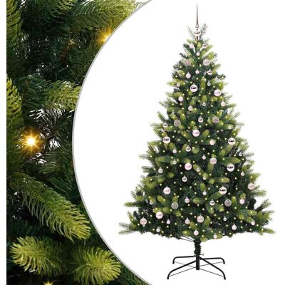 Vidaxl Sztuczna Choinka Składana Z 300 Ledami Zielony 210 Cm Pvc I Pe Vidaxl Sztuczna Choinka Składana Z 300 Ledami Zielony 210 Cm Pvc I Pe