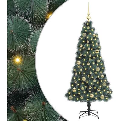Vidaxl Sztuczna Choinka Z Oświetleniem Led Z Zestawem Bombek 150 Cm Vidaxl Sztuczna Choinka Z Oświetleniem Led Z Zestawem Bombek 150 Cm