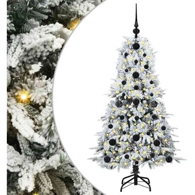 vidaXL Sztuczna choinka z zawiasami z podstawą Zielony 120 cm PE i PVC vidaXL Sztuczna choinka z zawiasami z podstawą Zielony 120 cm PE i PVC