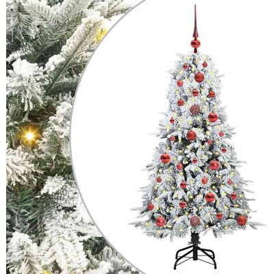 vidaXL Sztuczna choinka z zawiasami z podstawą Zielony 120 cm PE i PVC vidaXL Sztuczna choinka z zawiasami z podstawą Zielony 120 cm PE i PVC