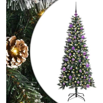 vidaXL Sztuczna choinka Zielony 66 x 66 x 150 cm PVC, plastik i stal vidaXL Sztuczna choinka Zielony 66 x 66 x 150 cm PVC, plastik i stal