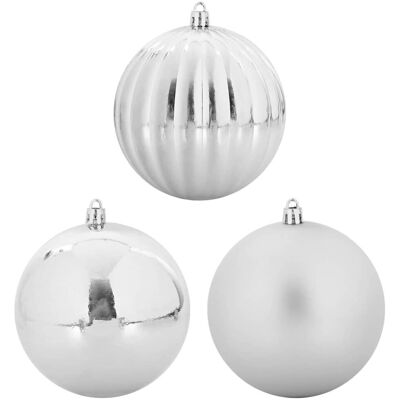 Vidaxl Zestaw Bombek Choinkowych 9 Pcs Srebrny Vidaxl Zestaw Bombek Choinkowych 9 Pcs Srebrny