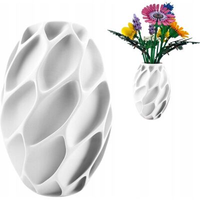 Rio VIRIDA – biały wazon 3D Forge kompatybilny z LEGO® Botanicals Rio VIRIDA – biały wazon 3D Forge kompatybilny z LEGO® Botanicals