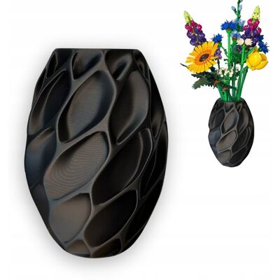 Rio VIRIDA – czarny wazon 3D Forge kompatybilny z LEGO® Botanicals Rio VIRIDA – czarny wazon 3D Forge kompatybilny z LEGO® Botanicals