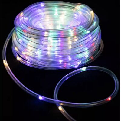 Aigostar Wąż led 20 m kolorowy sznur 200 led RGBY Φ5mm z zasilaczem 8 funkcji Aigostar Wąż led 20 m kolorowy sznur 200 led RGBY Φ5mm z zasilaczem 8 funkcji