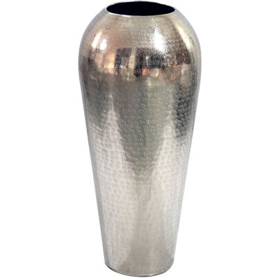 FineBuy Wazon 50cm Aluminium, Wazon na kwiaty, Design, Wazon podłogowy, Okrągły, Metal Srebro FineBuy Wazon 50cm Aluminium, Wazon na kwiaty, Design, Wazon podłogowy, Okrągły, Metal Srebro
