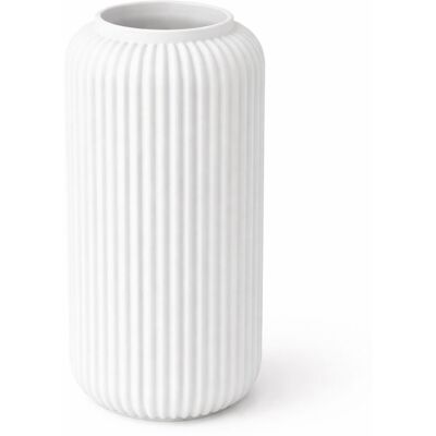 Inny producent Wazon biały smukły ryflowany nowoczesny minimalistyczny japandi Inny producent Wazon biały smukły ryflowany nowoczesny minimalistyczny japandi