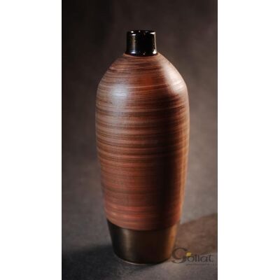 Inny producent Wazon brązowy wysoki owalny 15x15x35 cm Inny producent Wazon brązowy wysoki owalny 15x15x35 cm