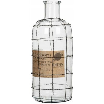 inna (Inny) WAZON BUTELKA styl retro szklany wys. 32cm inna (Inny) WAZON BUTELKA styl retro szklany wys. 32cm