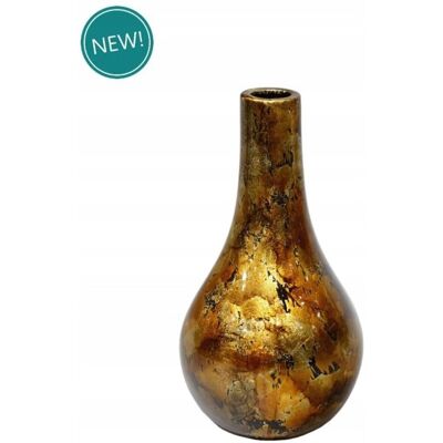 Inny producent WAZON CERAMICZNY 26 x 14 cm ZŁOTY MIEDZIANY Inny producent WAZON CERAMICZNY 26 x 14 cm ZŁOTY MIEDZIANY