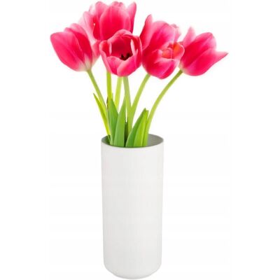 Wazon ceramiczny, Altom Design, popielaty, 11x11x25 cm Wazon ceramiczny, Altom Design, popielaty, 11x11x25 cm
