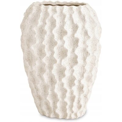 nieznany producent WAZON CERAMICZNY BIAŁY KREMOWY 27cm OWALNY LOFT BOHO NOWOCZESNY 25 30 nieznany producent WAZON CERAMICZNY BIAŁY KREMOWY 27cm OWALNY LOFT BOHO NOWOCZESNY 25 30