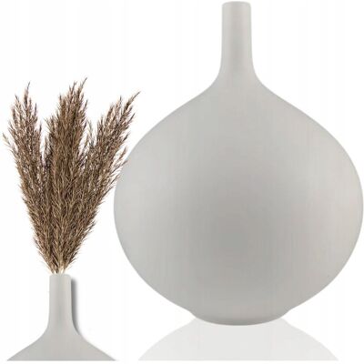 Inny producent Wazon Ceramiczny Biały Mały 24cm Dekoracyjny Boho Minimalistyczny na Kwiaty Inny producent Wazon Ceramiczny Biały Mały 24cm Dekoracyjny Boho Minimalistyczny na Kwiaty