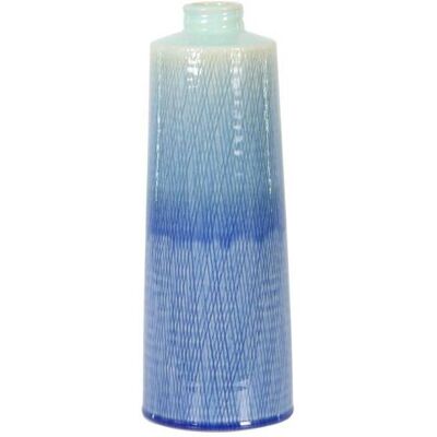 Decohome Wazon Ceramiczny Błękitny 34.5Cm Decohome Wazon Ceramiczny Błękitny 34.5Cm