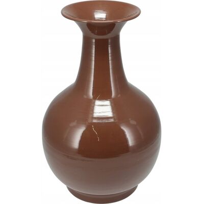 Koopman Wazon ceramiczny brązowy duży vintage 24 x 38,5 cm Koopman Wazon ceramiczny brązowy duży vintage 24 x 38,5 cm