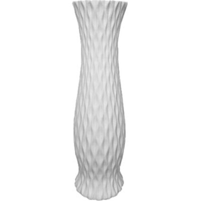 Tadar Wazon ceramiczny elegancki wysoki biały 30cm Tadar Wazon ceramiczny elegancki wysoki biały 30cm