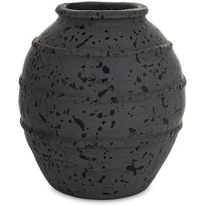 nieznany producent WAZON CERAMICZNY GRAFITOWY CZARNY 24cm STYLOWY LOFT VINTAGE MATOWY 25 nieznany producent WAZON CERAMICZNY GRAFITOWY CZARNY 24cm STYLOWY LOFT VINTAGE MATOWY 25