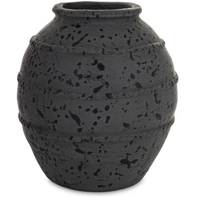 nieznany producent WAZON CERAMICZNY GRAFITOWY CZARNY 32cm STYLOWY LOFT VINTAGE MATOWY 30 nieznany producent WAZON CERAMICZNY GRAFITOWY CZARNY 32cm STYLOWY LOFT VINTAGE MATOWY 30