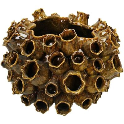 Pozostałe marki Wazon ceramiczny Kersten doniczka w kształcie koralowca Pozostałe marki Wazon ceramiczny Kersten doniczka w kształcie koralowca