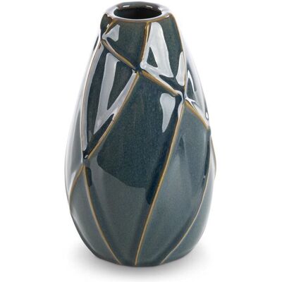 Eurofirany Wazon Ceramiczny Teo 12X12X20 Turkusowy Eurofirany Wazon Ceramiczny Teo 12X12X20 Turkusowy