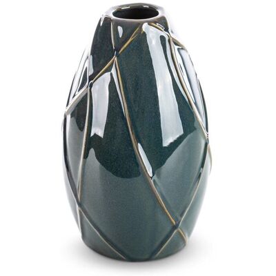 Eurofirany Wazon Ceramiczny Teo 17X17X27 Turkusowy Eurofirany Wazon Ceramiczny Teo 17X17X27 Turkusowy
