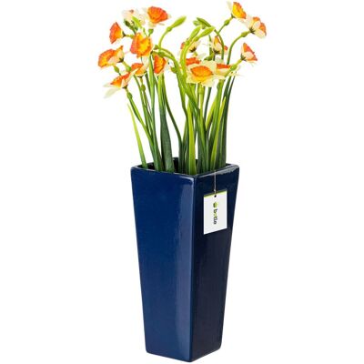 Botle Wazon Ceramiczny Trapez Kobalt Granat Botle Wazon Ceramiczny Trapez Kobalt Granat