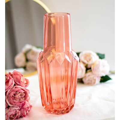 Tajemniczy ogród Wazon Crystal łososiowy Tajemniczy ogród Wazon Crystal łososiowy