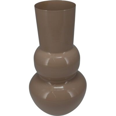 Koopman Wazon dekoracyjny ceramiczny ozdobny brązowy 16x50cm Koopman Wazon dekoracyjny ceramiczny ozdobny brązowy 16x50cm