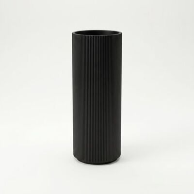 inna (Inny) Wazon dekoracyjny cylindryczny czarny do kwiatów klasyczna forma elegancki inna (Inny) Wazon dekoracyjny cylindryczny czarny do kwiatów klasyczna forma elegancki