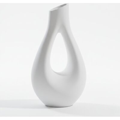 inna (Inny) Wazon dekoracyjny o formie kropli biały minimalistyczny design do kwiatów inna (Inny) Wazon dekoracyjny o formie kropli biały minimalistyczny design do kwiatów