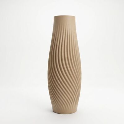 inna (Inny) Wazon dekoracyjny smukły beżowy do kwiatów nowoczesny design inna (Inny) Wazon dekoracyjny smukły beżowy do kwiatów nowoczesny design